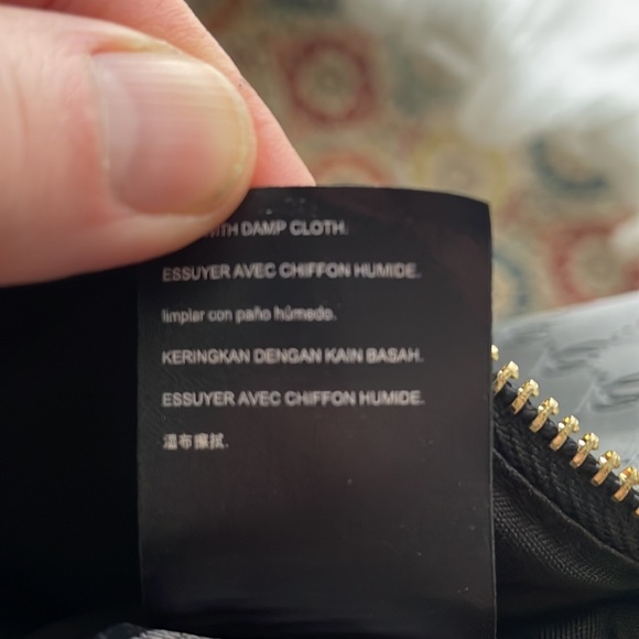 Bebe Black Bag -zip top closure gold hardware removable shoulder strap- - Picture 13 of 15